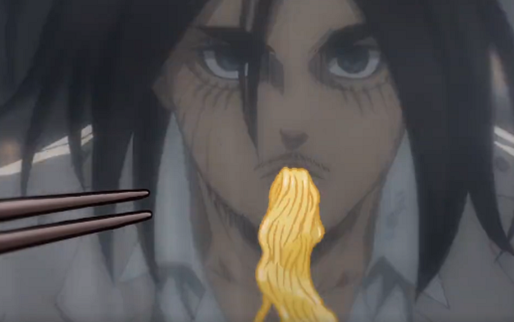 Attack on Titan Teams Up Nissin for a Wild Instant Ramen Promo