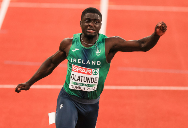 Ireland’s Olatunde makes history at European Championships