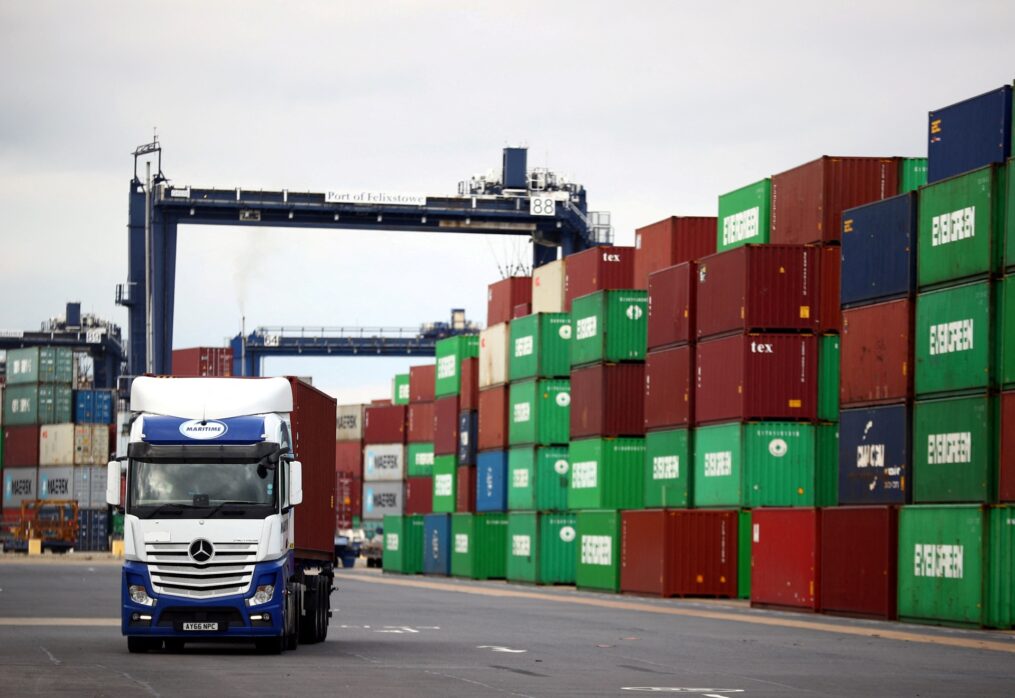 Workers begin strike at UK’s largest shipping container port